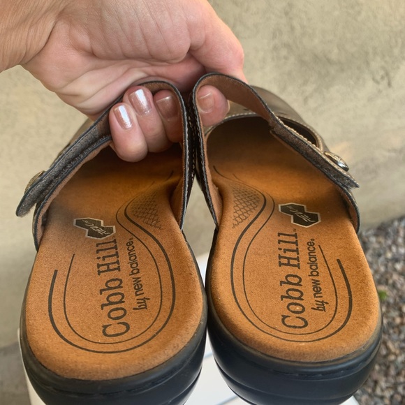 Cobb Hill by new balance clog mules brown metallic shoes size 7W - Picture 15 of 16